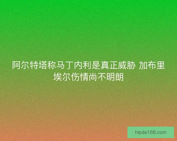 阿尔特塔称马丁内利是真正威胁 加布里埃尔伤情尚不明朗 阿尔特塔称马丁内利是真正威胁 加布里埃尔伤情尚不明朗